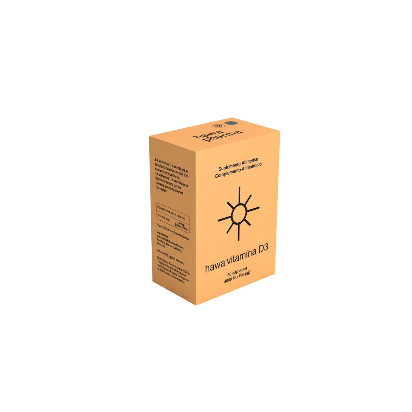 Hawa Vitamina D3 60 Cápsulas