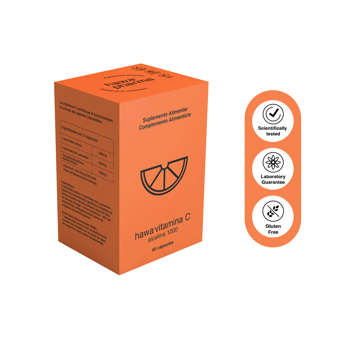 Hawa® Vitamina C Alcalina 1000 60 Cápsulas