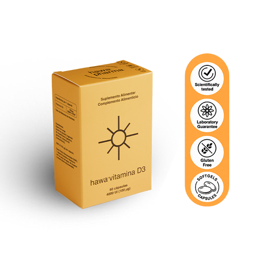 Hawa® Vitamina D3 60 Cápsulas